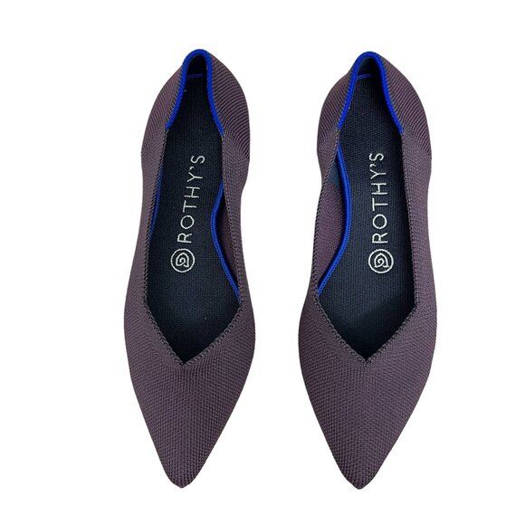 Rothy's Shoes - Rothy’s The Point Mink Dusty Purple Flats Shoes Retired Color Pointed Toe Sz 7.5